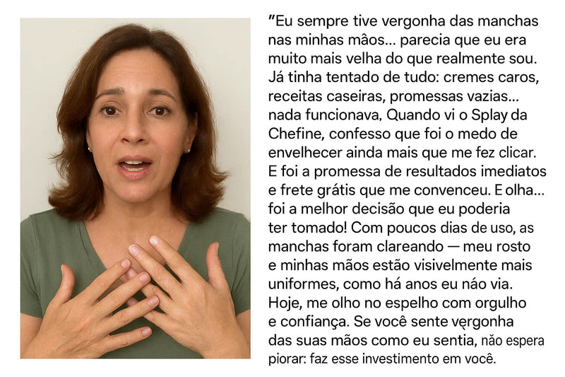 Spray Removedor de  manchas de Sol, IDADE E MELASMA! Desconto+ Frete Grátis