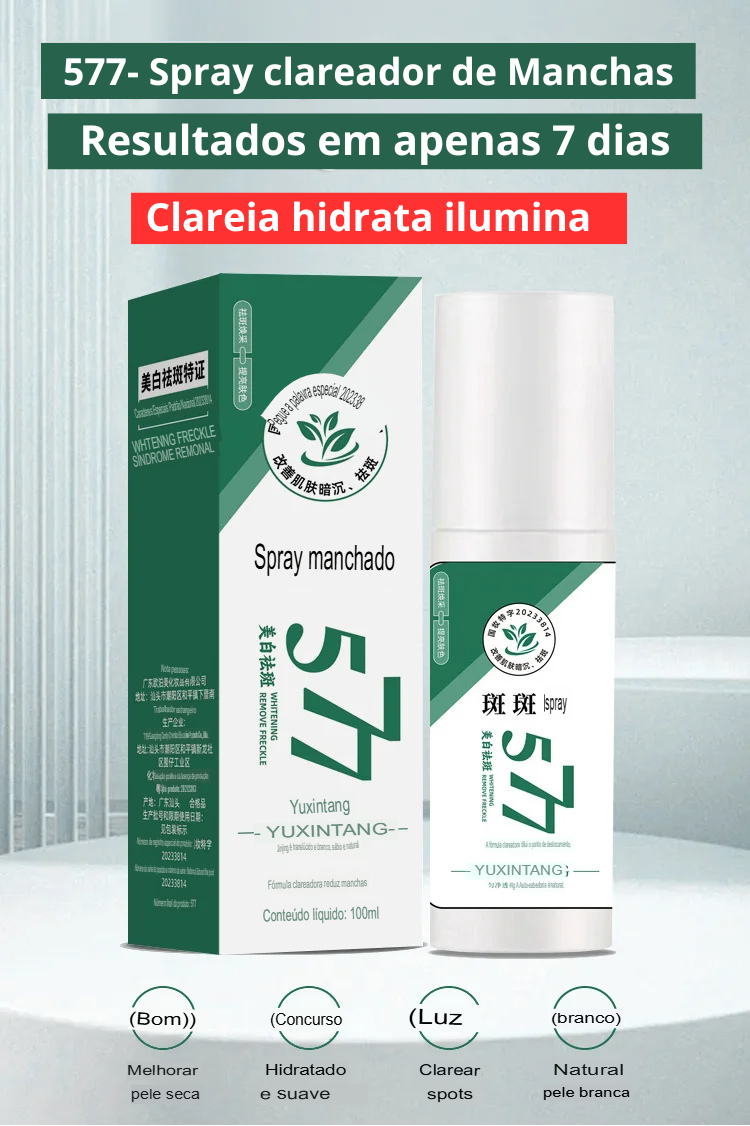 Spray Removedor de  manchas de Sol, IDADE E MELASMA! Desconto+ Frete Grátis